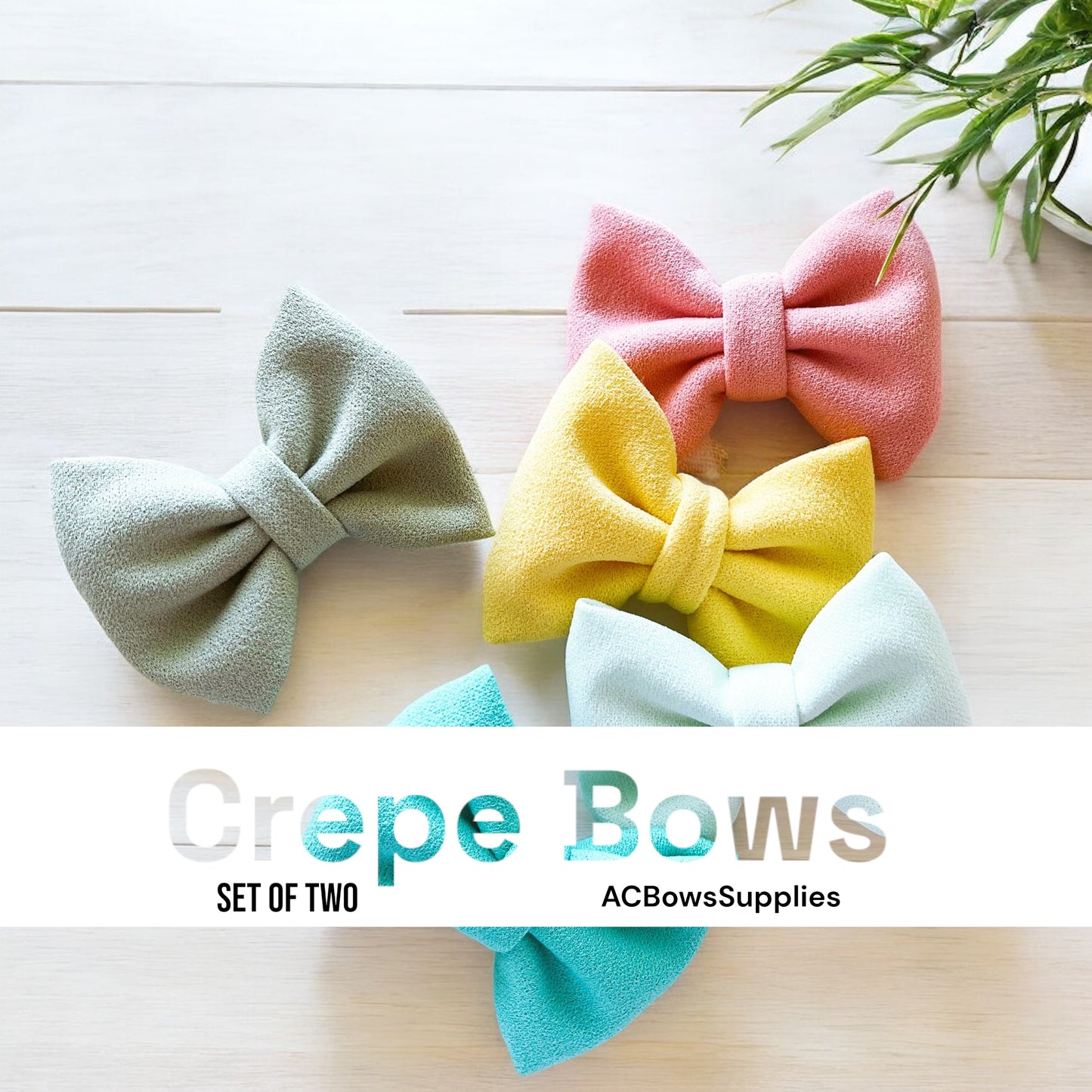 Crepe Bows (5 pcs)