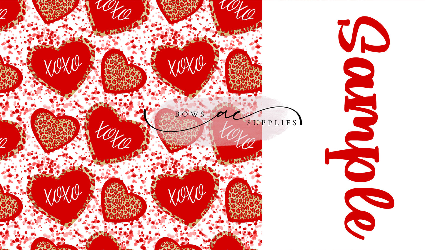 Two tone strips/ Name bows / vday023