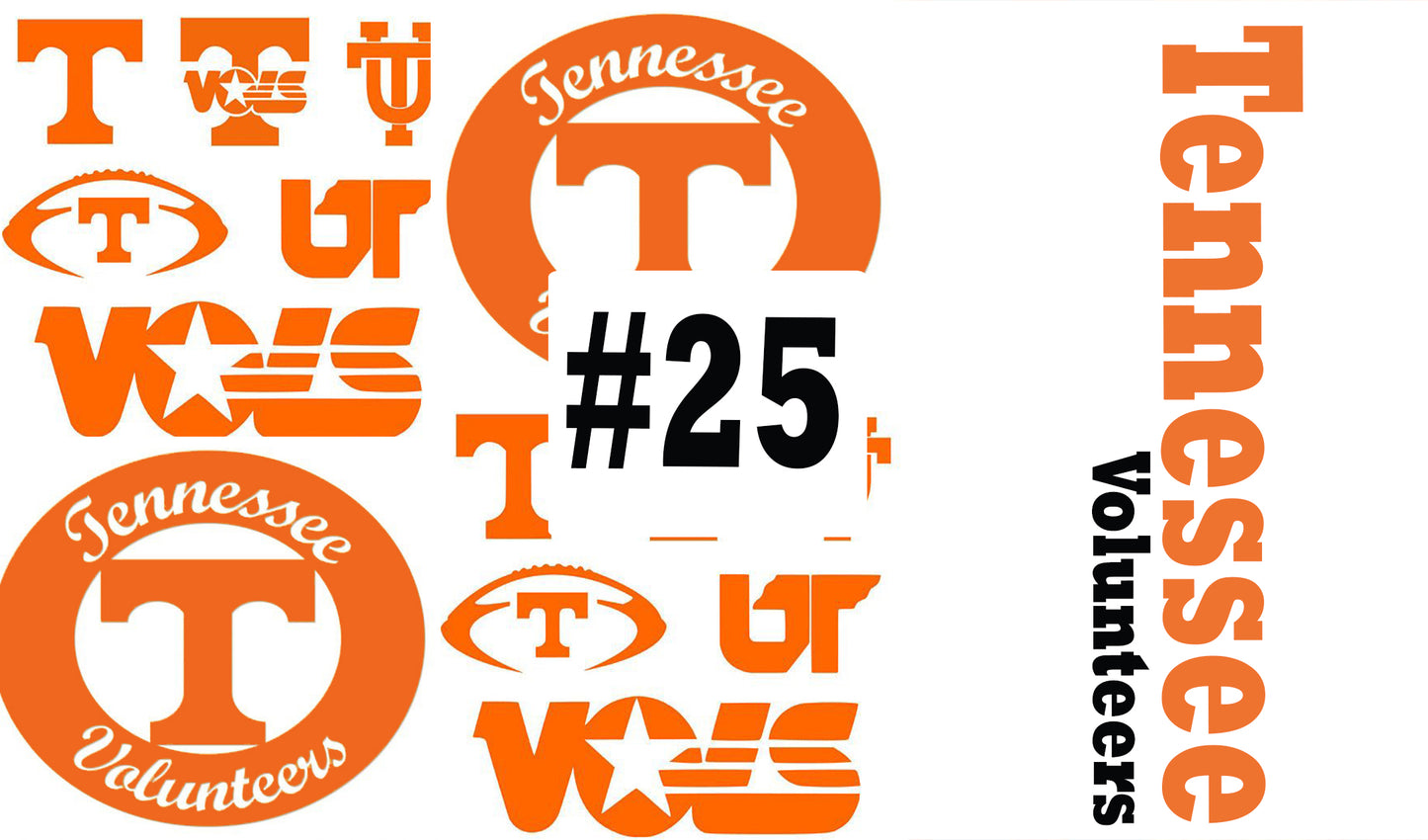 College football Namebows /Two tone strips