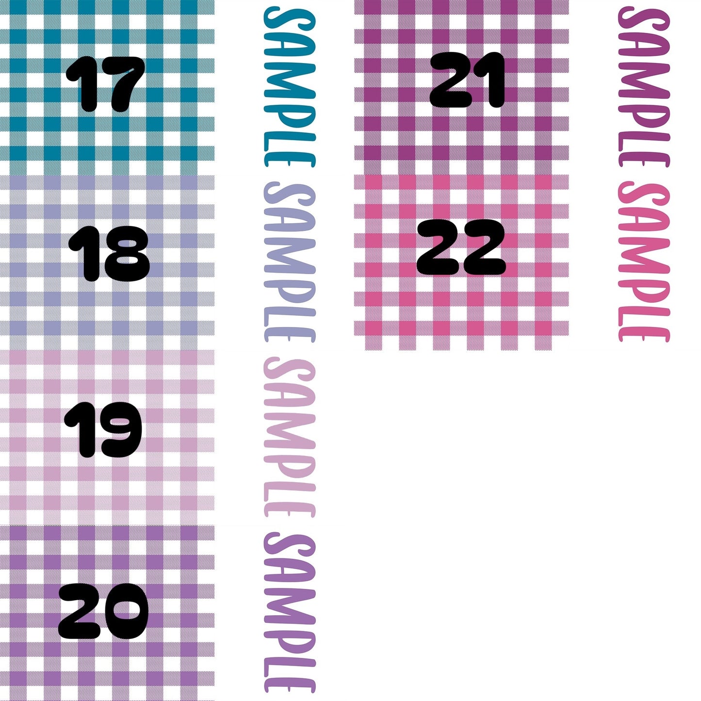 Gingham 22 custom names