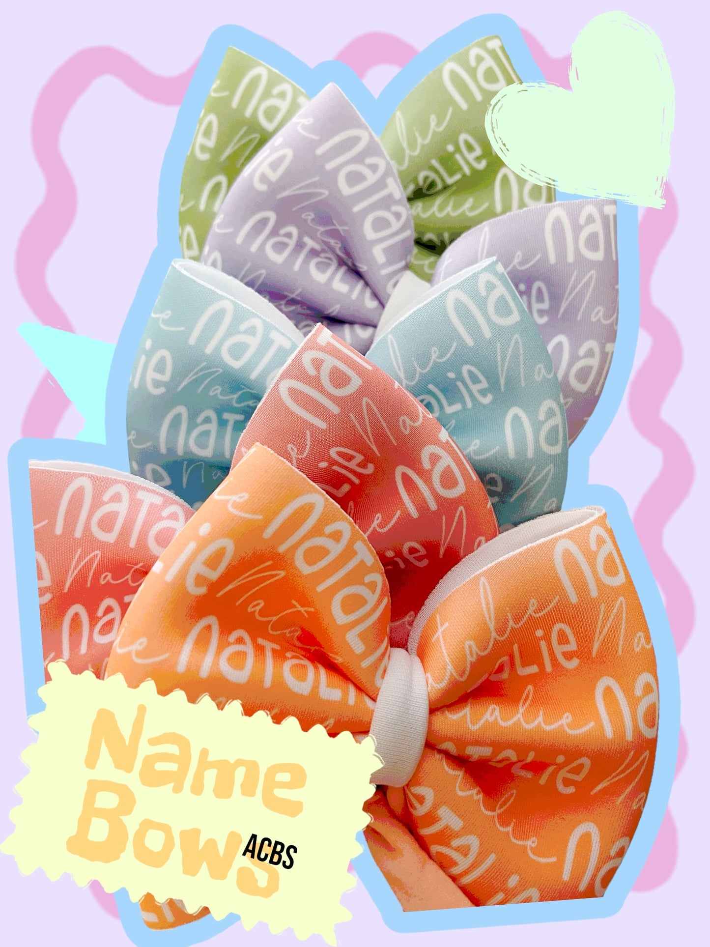 New Solid Name Bows