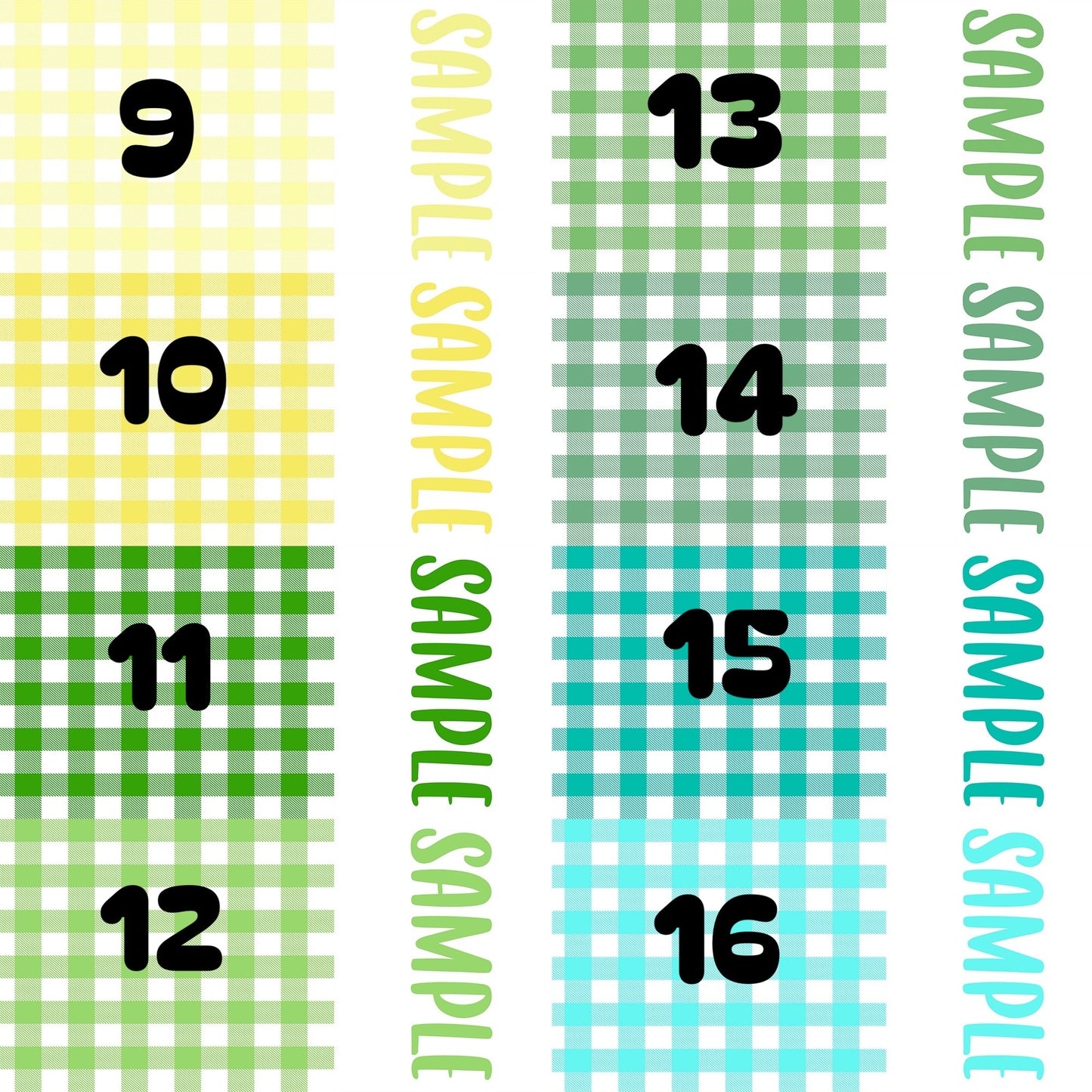 Gingham 22 custom names