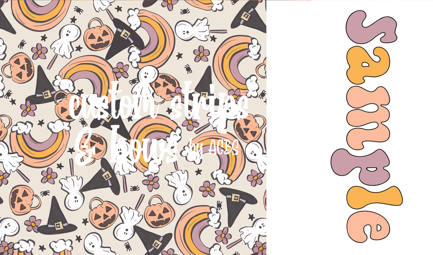 Two tone strips/ Name bows / BF2018