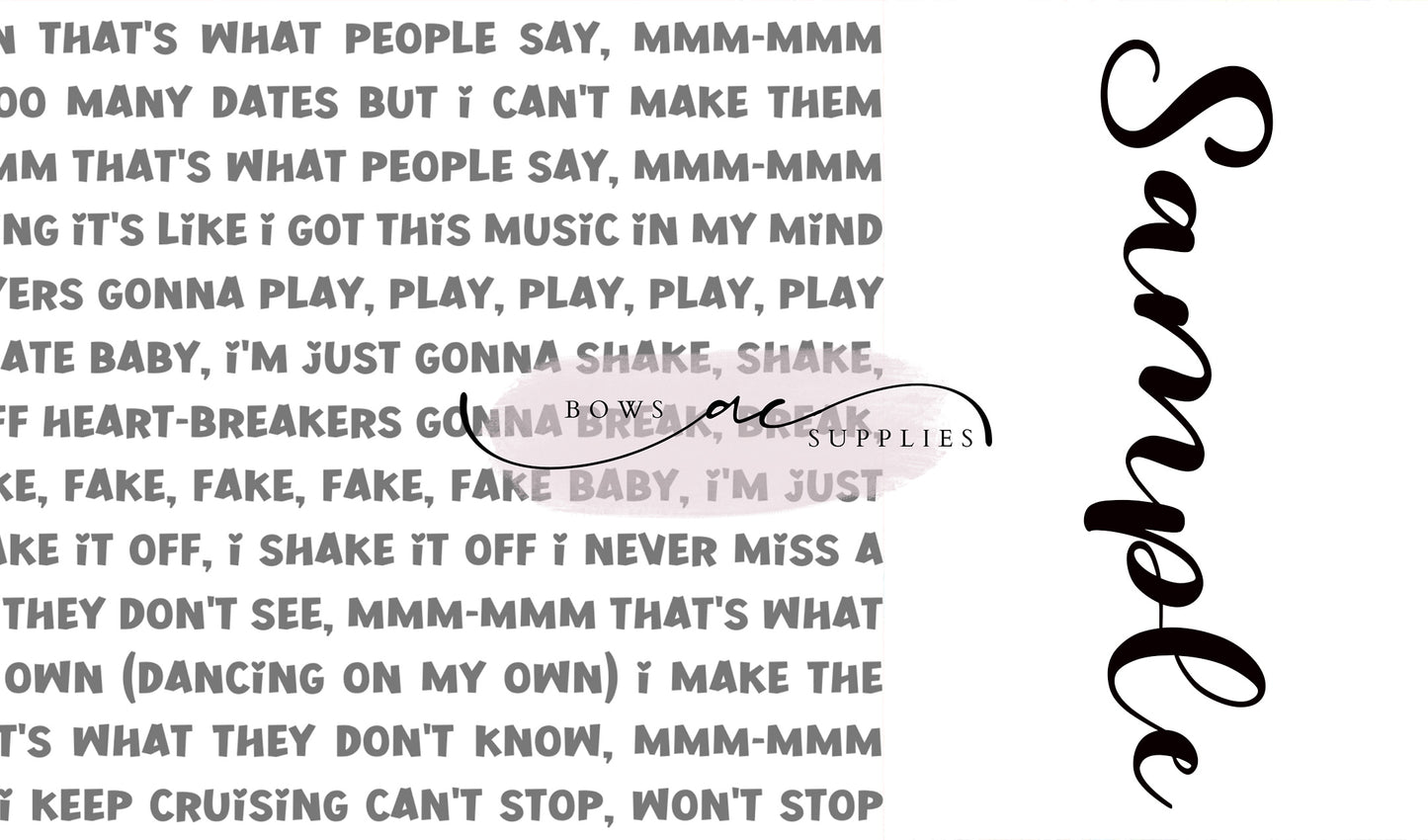 Two tone strips/ Name bows / CHAR0034