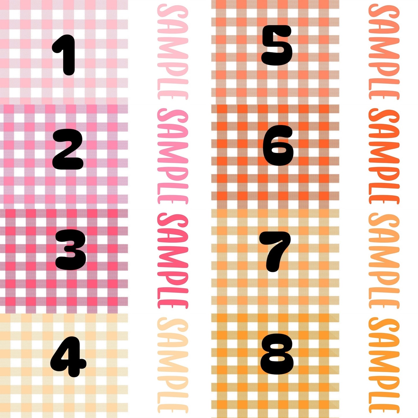 Gingham 22 custom names