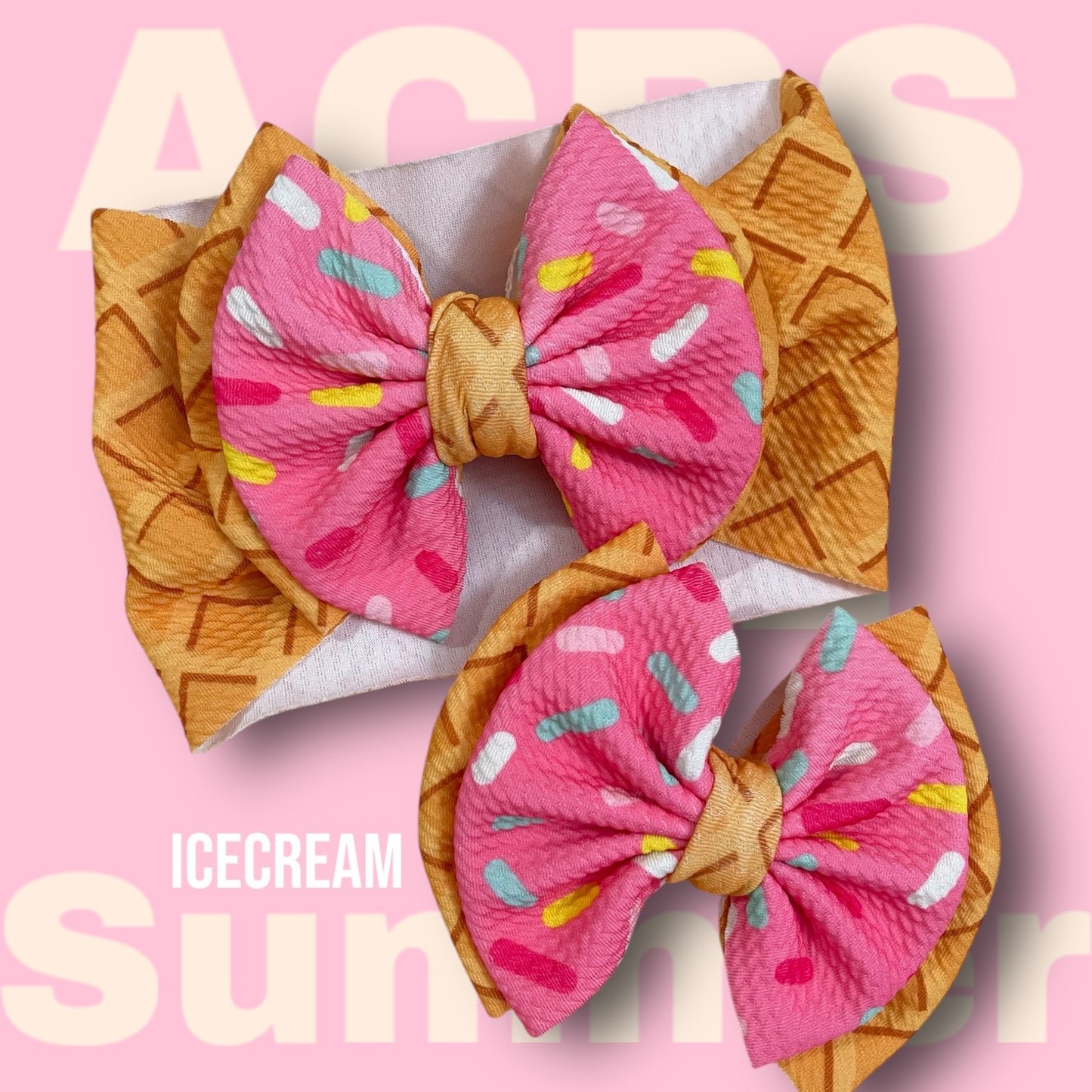 Ice Cream wraps and bows