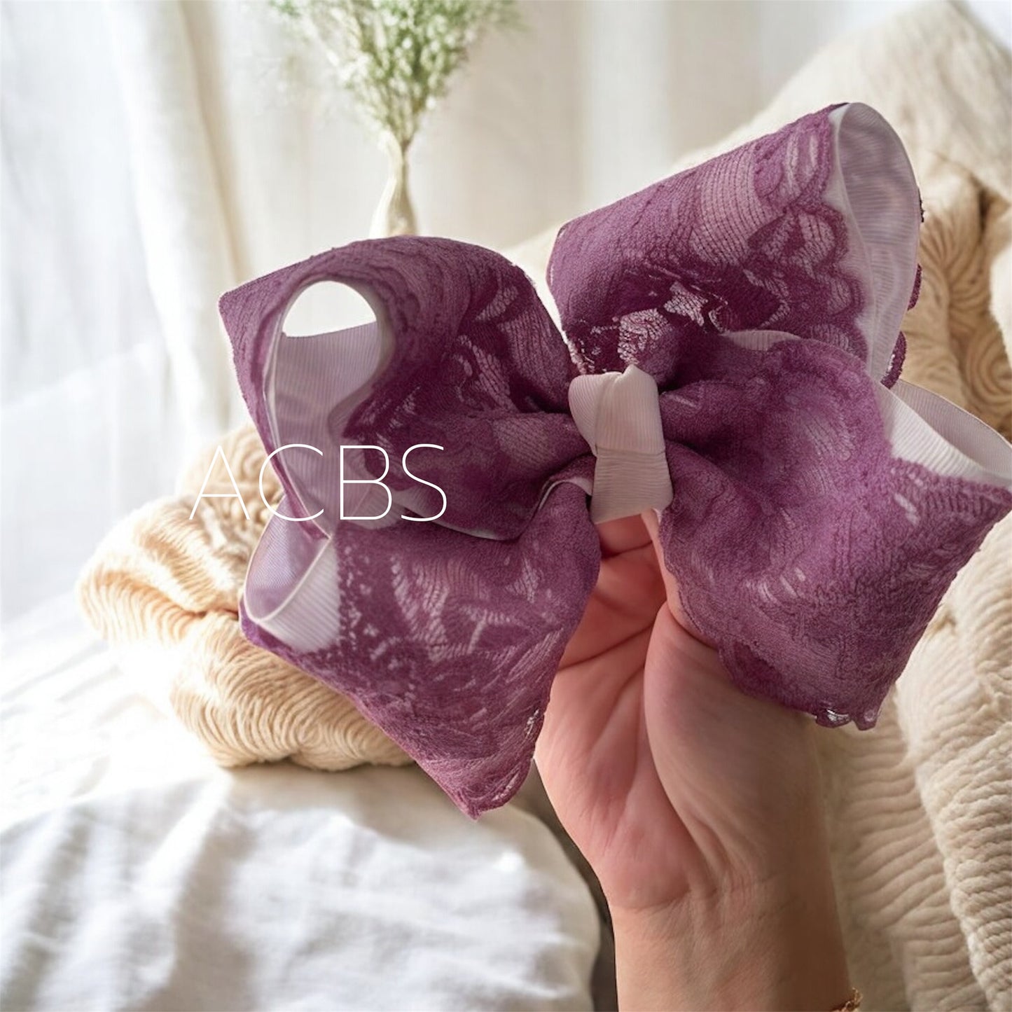 Lavender Lace Boutique Bows