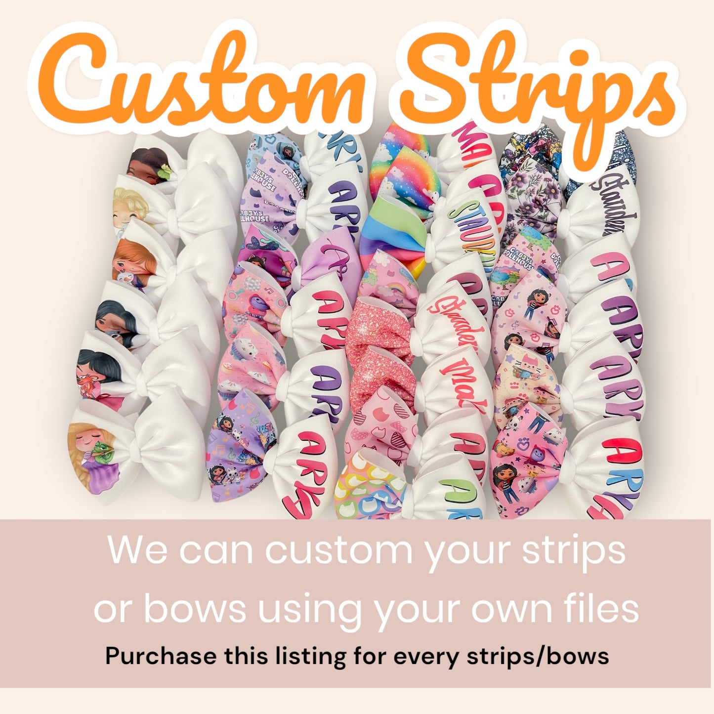 Custom your Own Strips & Bows