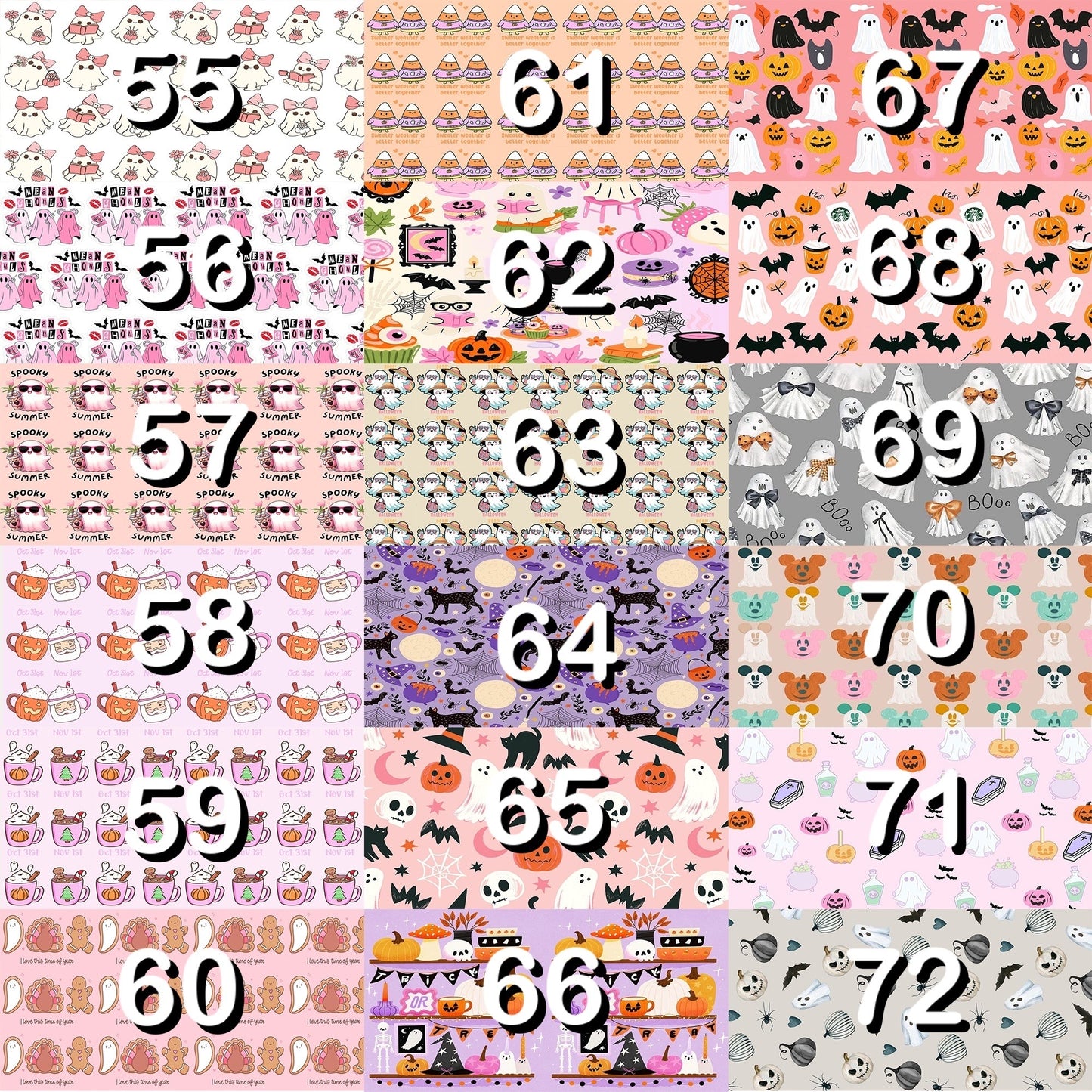 NEW!!! Fall Bows!!! (51 - 100 designs)