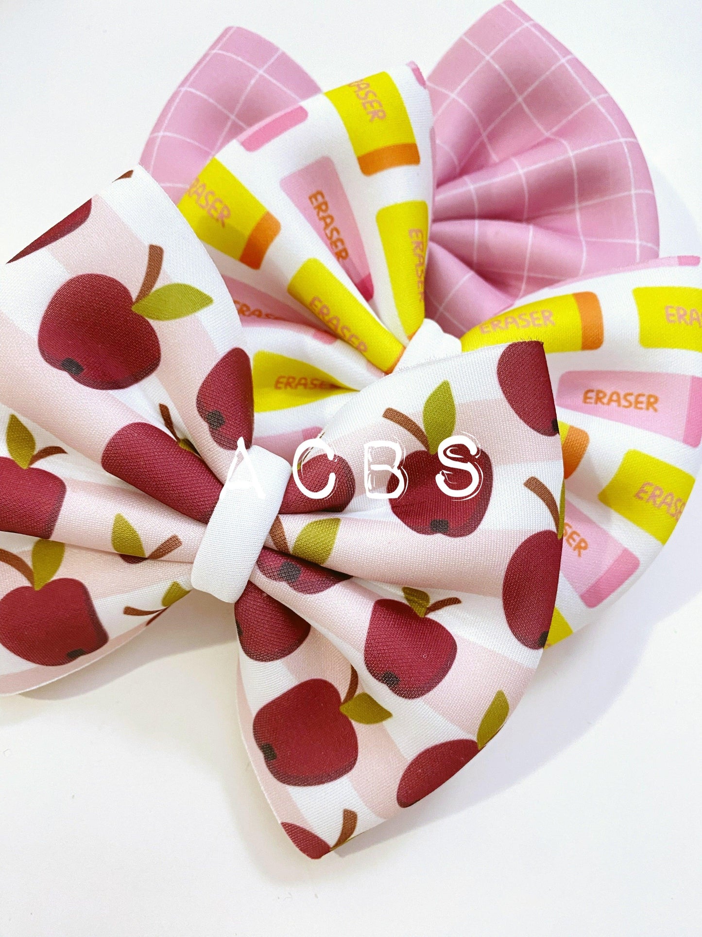 Back to school set (12 bows Full Print) - ACBows&Supplies