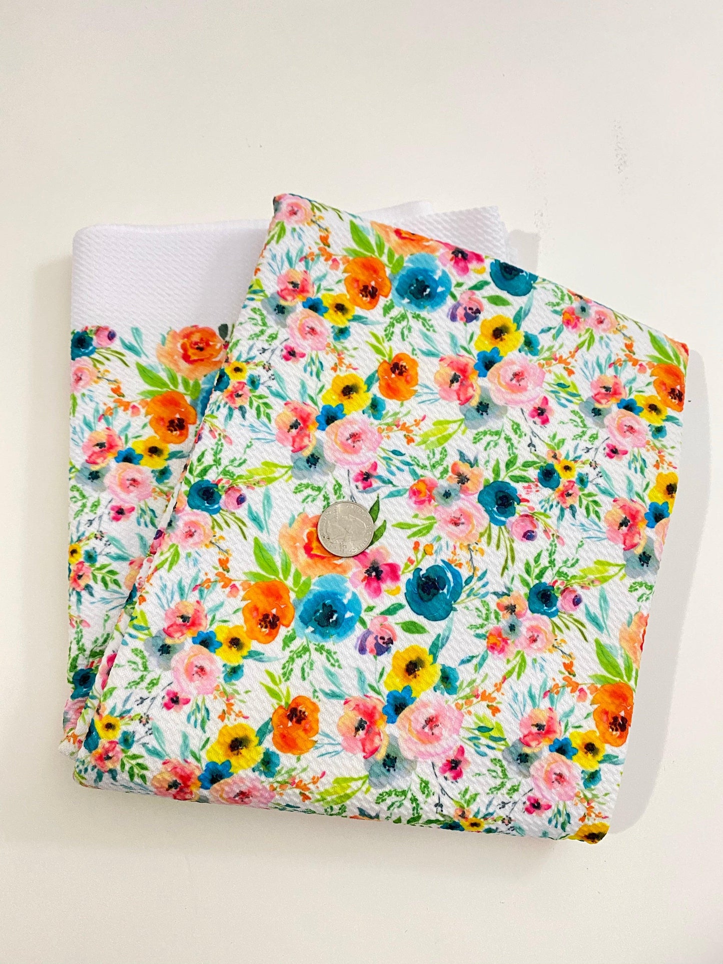 Bullet strips blue/pink floral - ACBows&Supplies