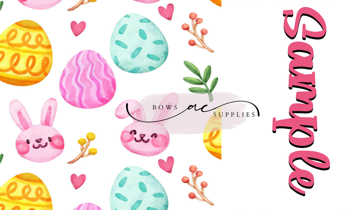 Two tone strips/ Name bows / easter_10