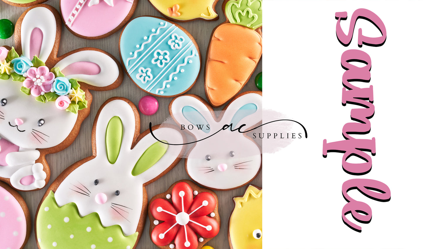 Two tone strips/ Name bows / easter_16