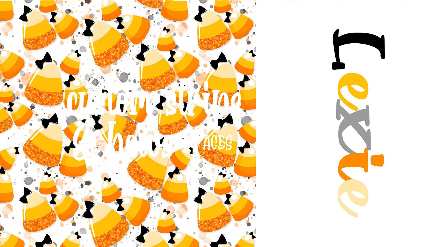 Halloween Two tone strips/ Name bows / HFall 003 - ACBows&Supplies