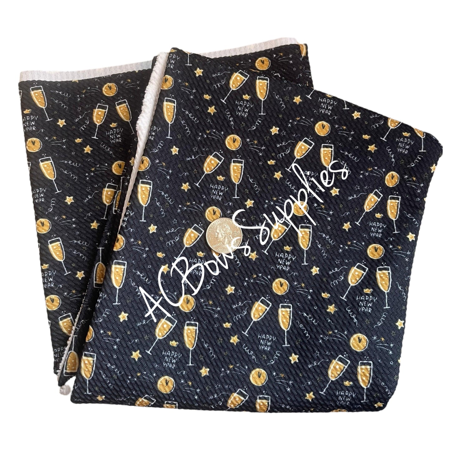 New Year Bullet Fabric - ACBows&Supplies