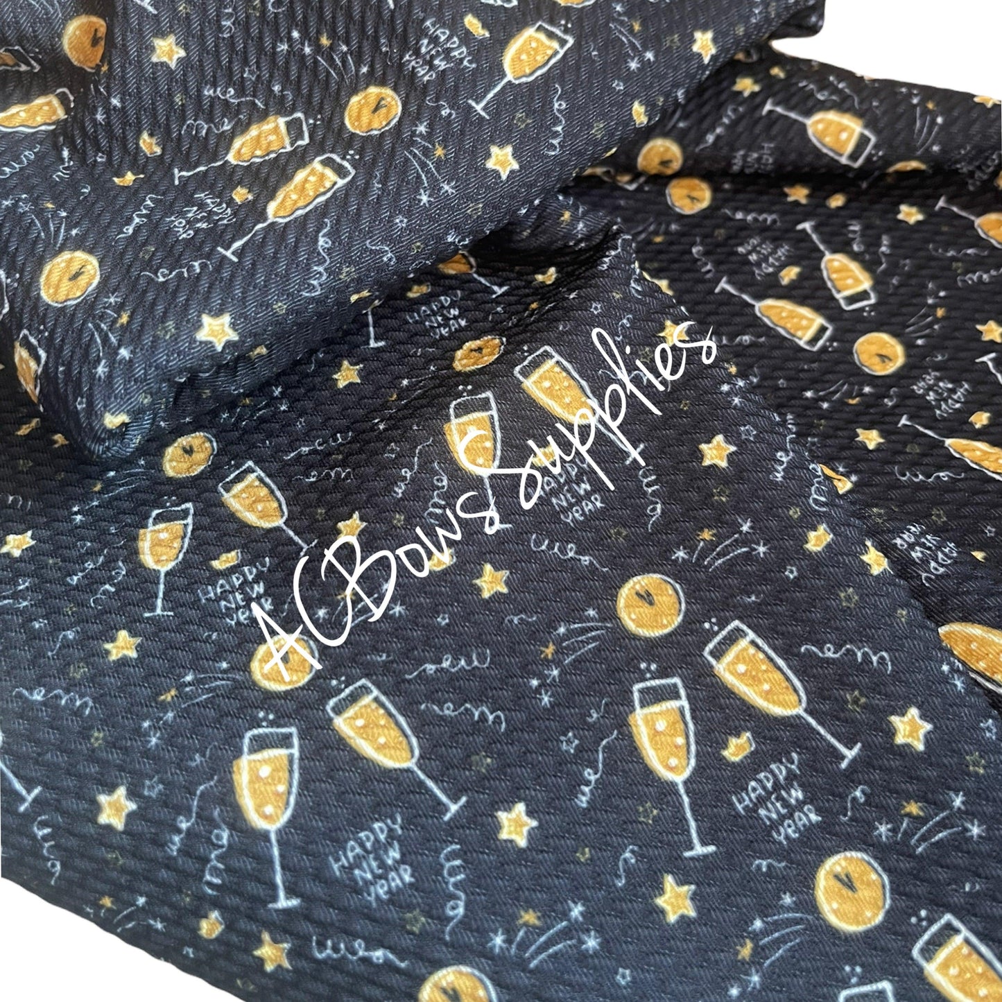 New Year Bullet Fabric - ACBows&Supplies