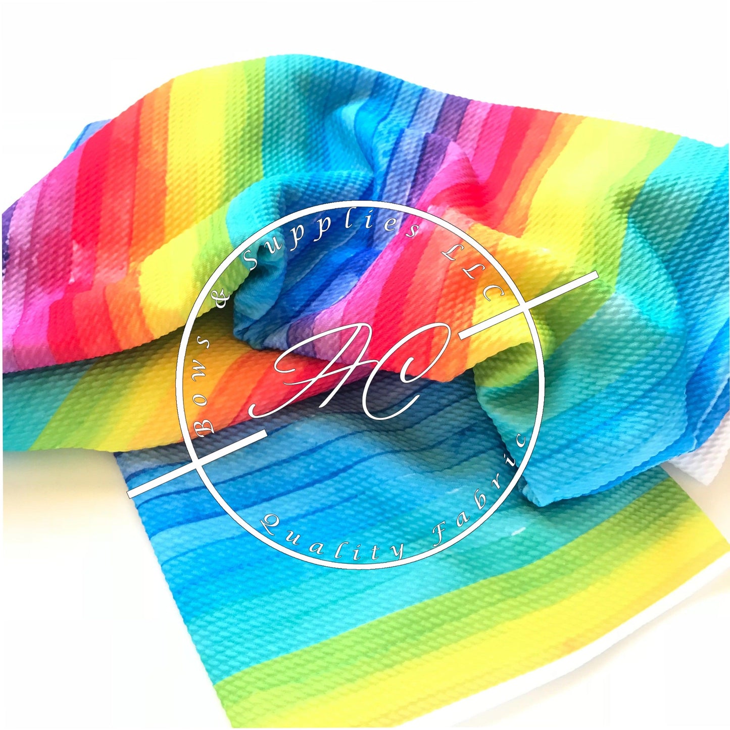 Rainbow Stripes Bullet Fabric - ACBows&Supplies