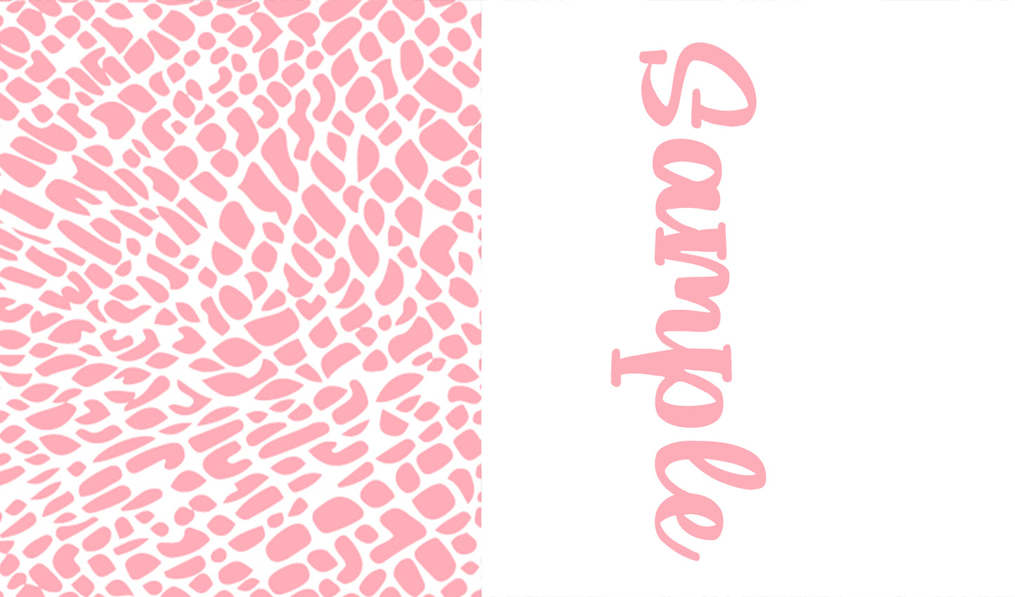 Animal Prints Two tone strips/ Name bows