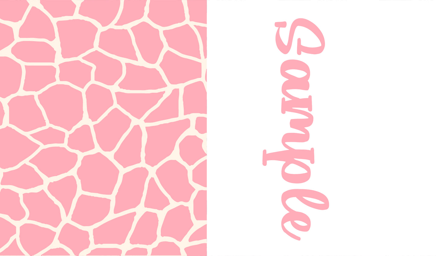 Animal Prints Two tone strips/ Name bows