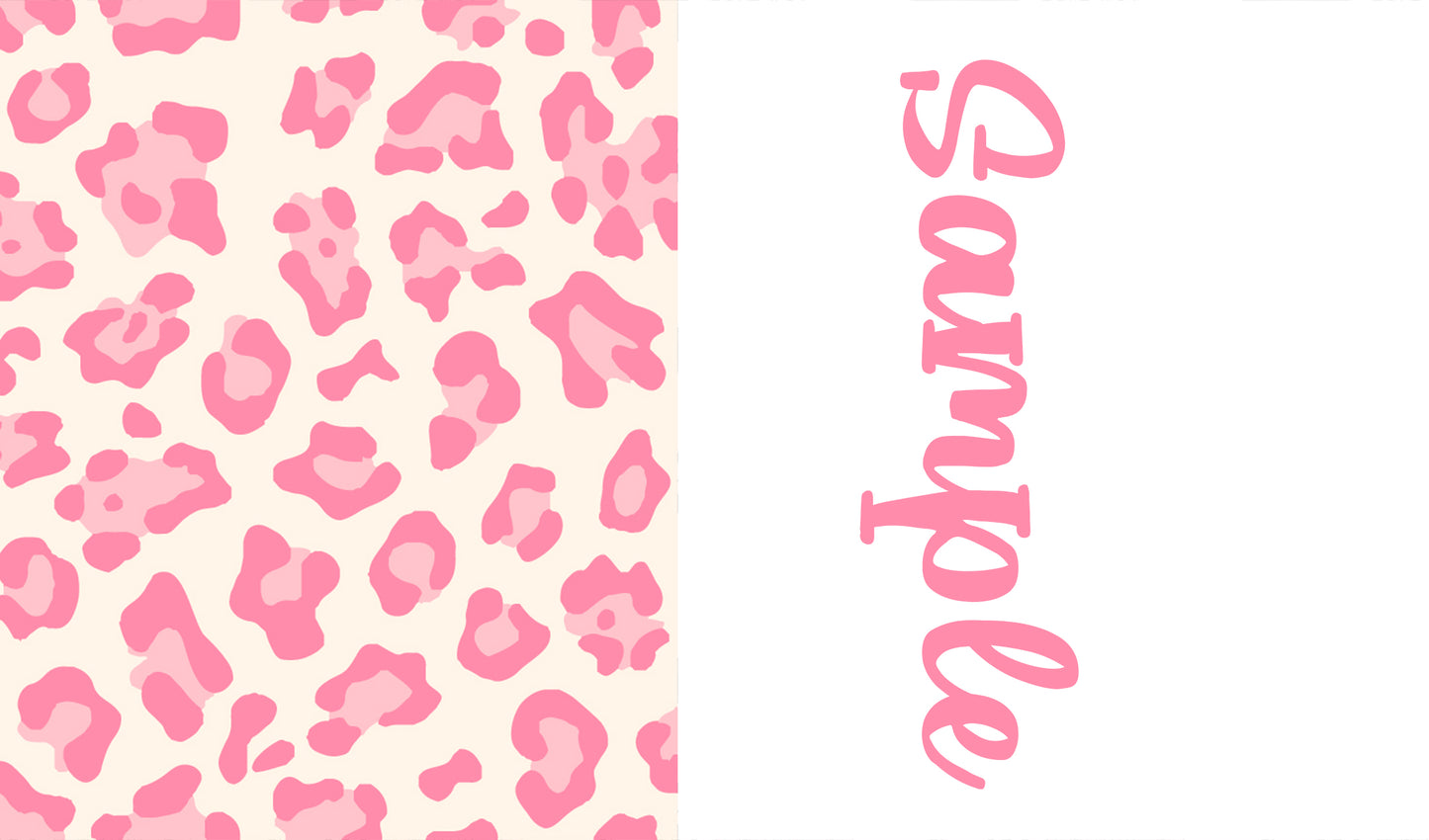Animal Prints Two tone strips/ Name bows