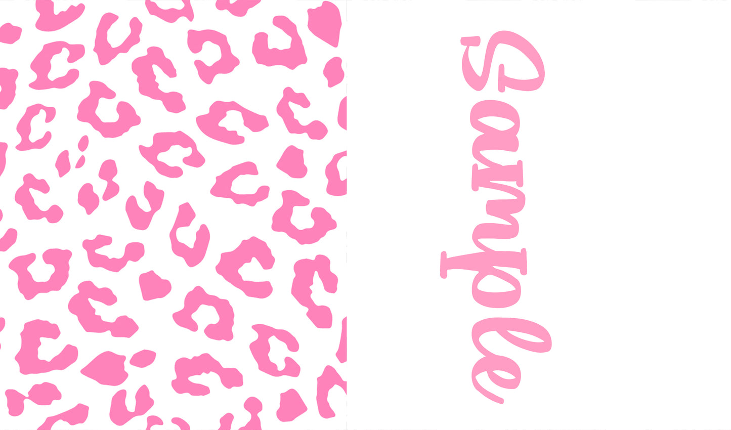 Animal Prints Two tone strips/ Name bows
