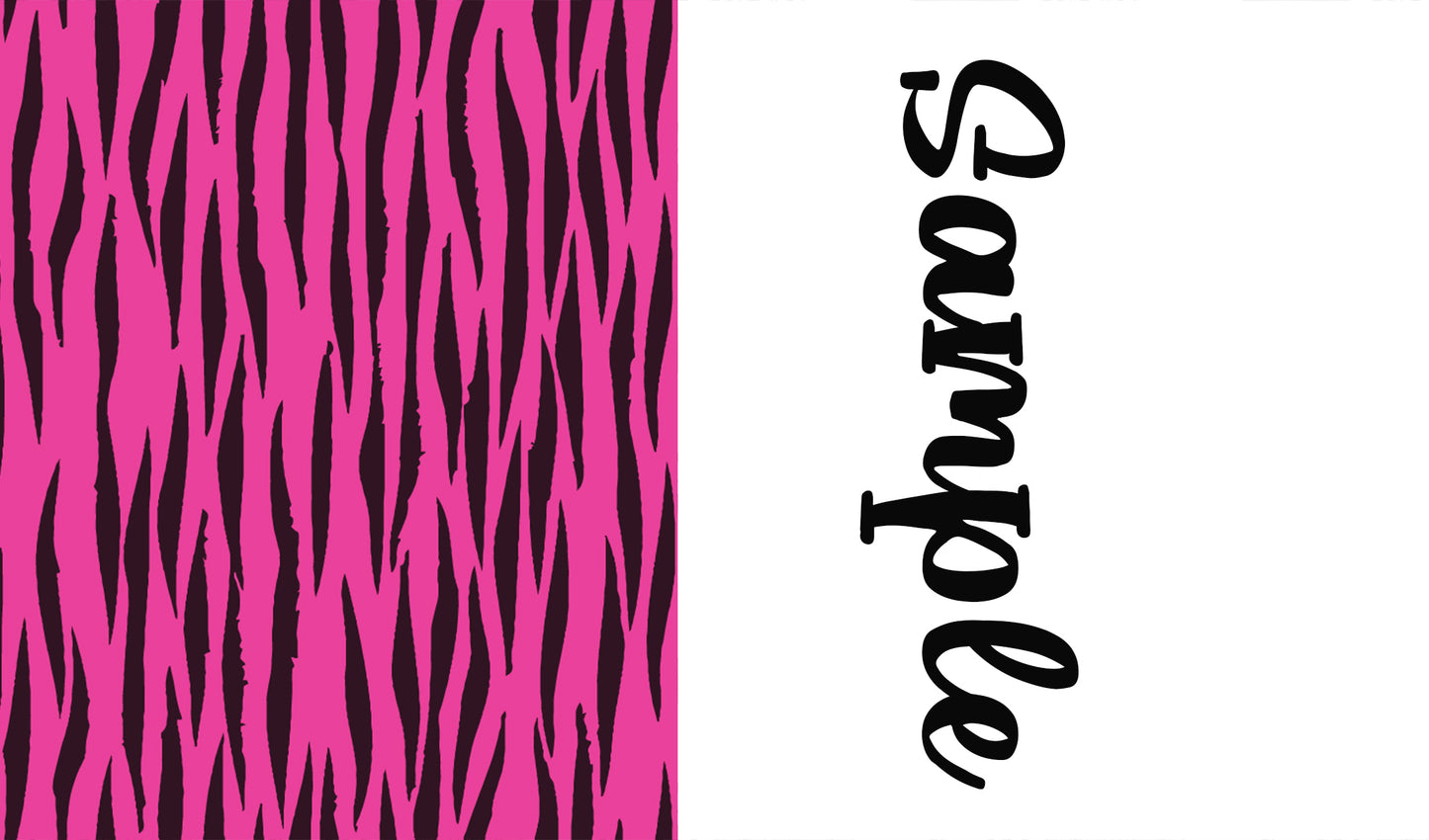 Animal Prints Two tone strips/ Name bows