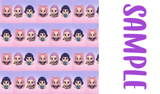 Two tone strips/ Name bows / 06144