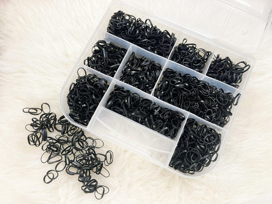 1500 Rubber bands for hair and hairbow making - ACBows&Supplies