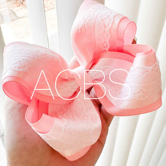Satin Lace Bow
