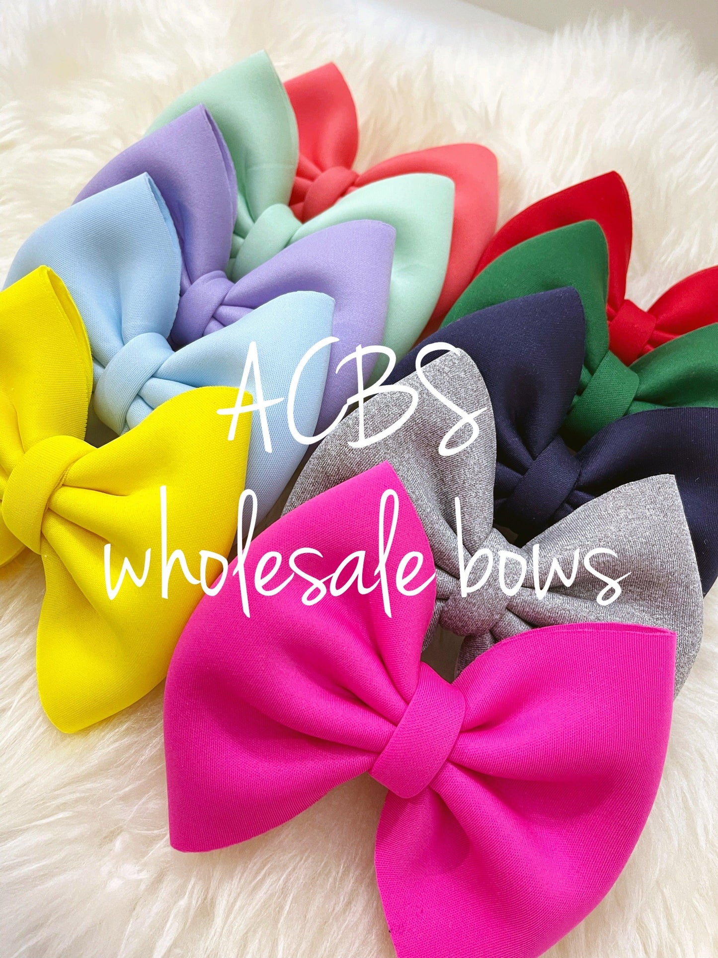 5 inches puff bows (20pcs) - ACBows&Supplies