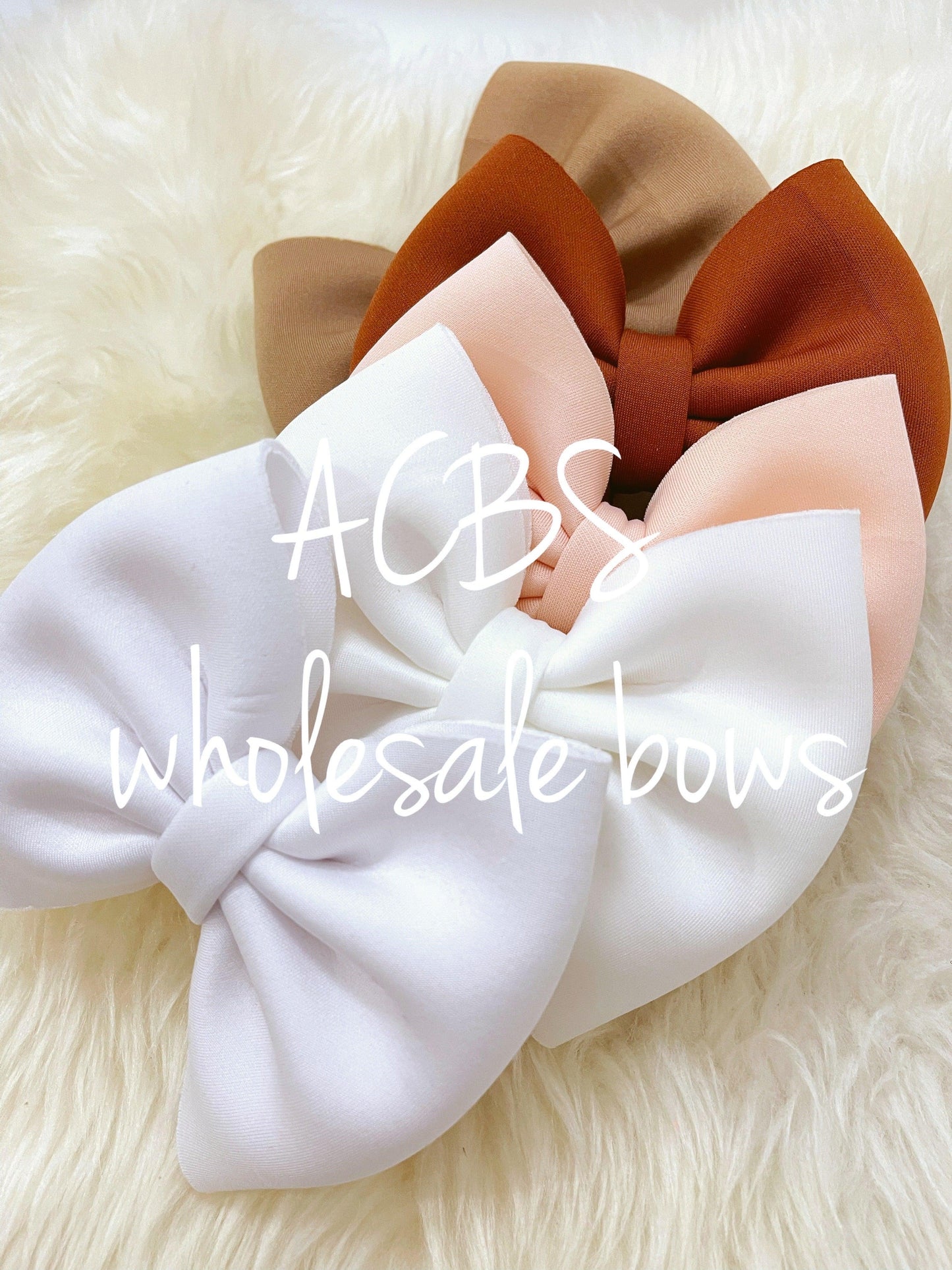 5 inches puff bows (20pcs) - ACBows&Supplies