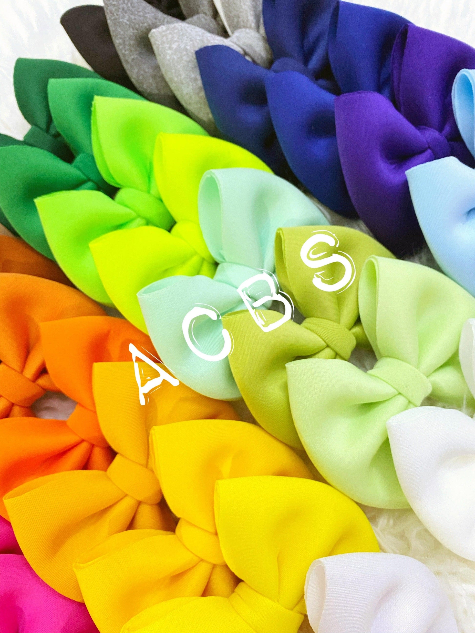 50 pcs puff bows (50 colors) - ACBows&Supplies