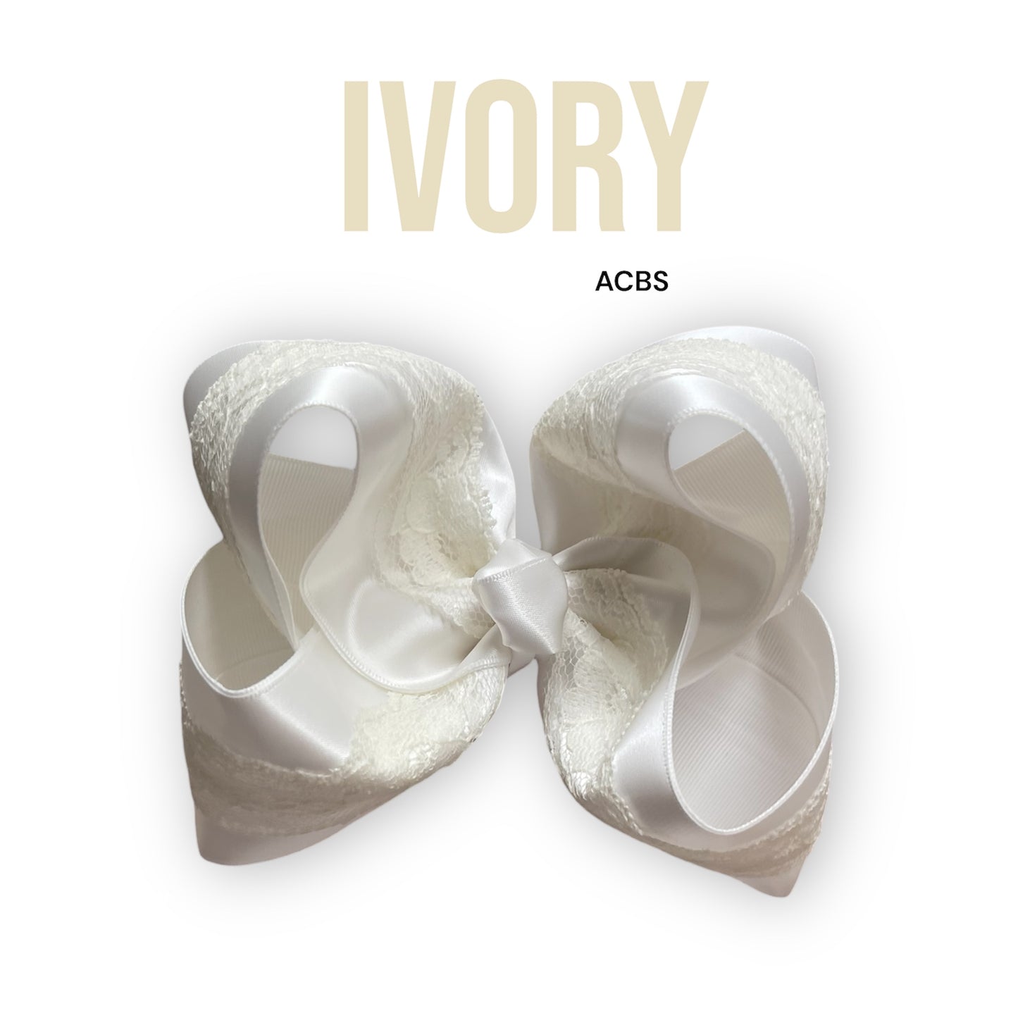 Satin Lace Boutique Bow