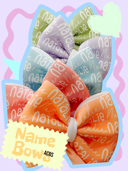 New Solid Name Bows