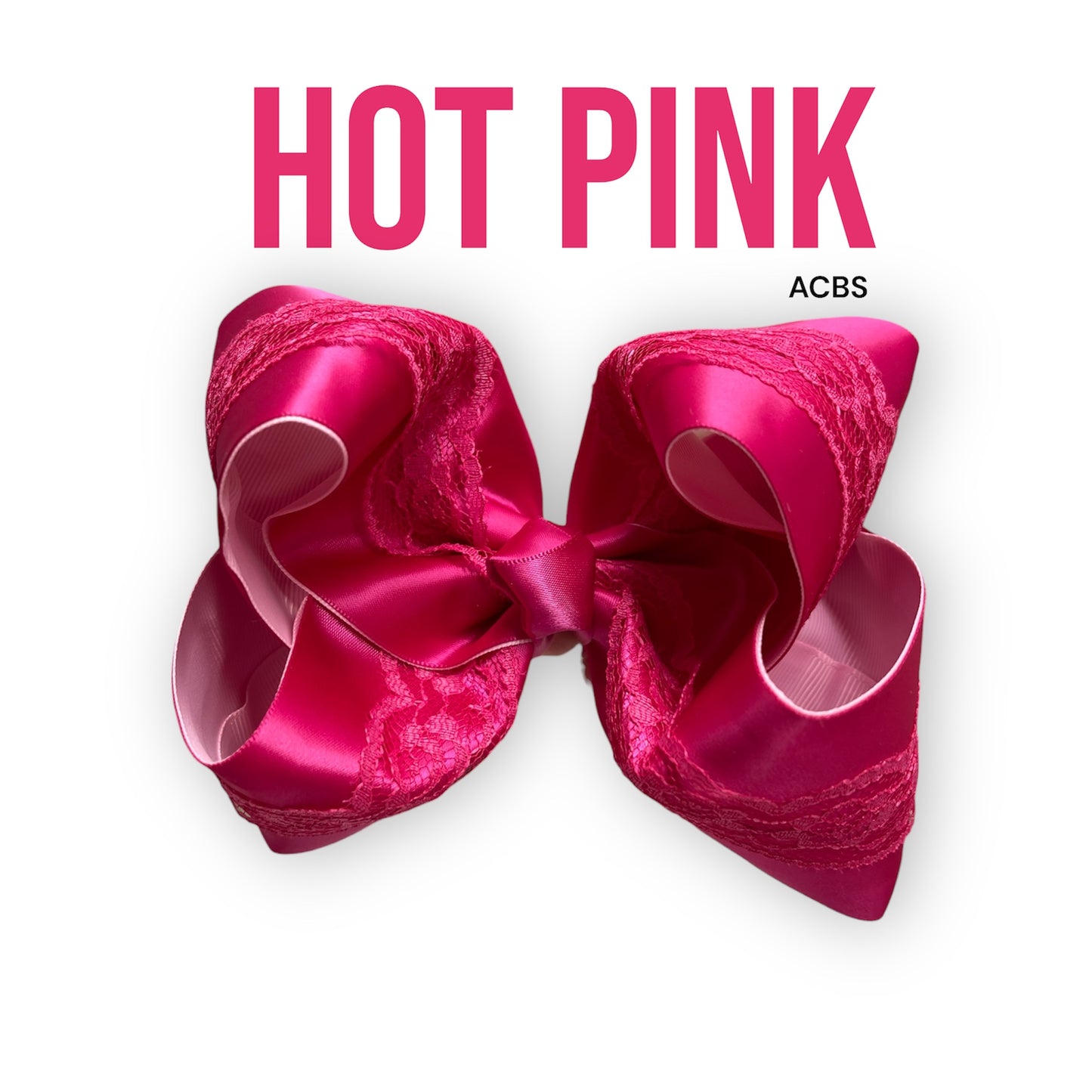 Satin Lace Boutique Bow