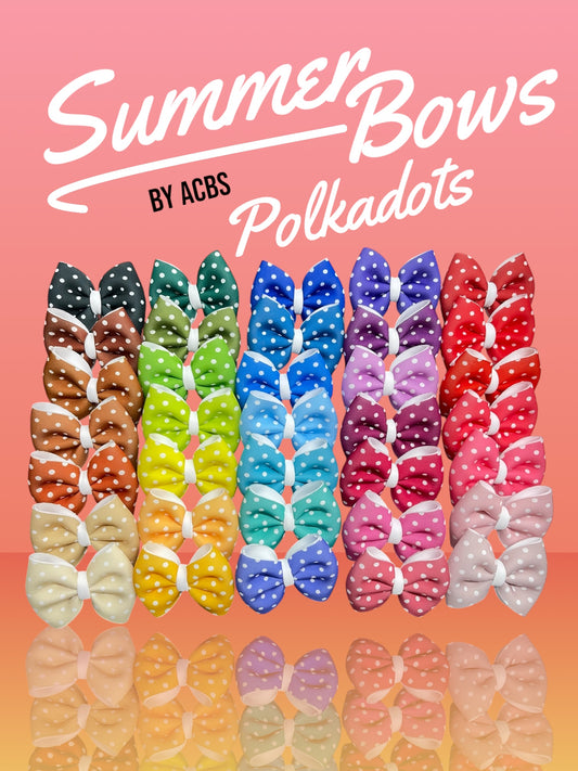 Polkadots single / piggie sets (clips only)