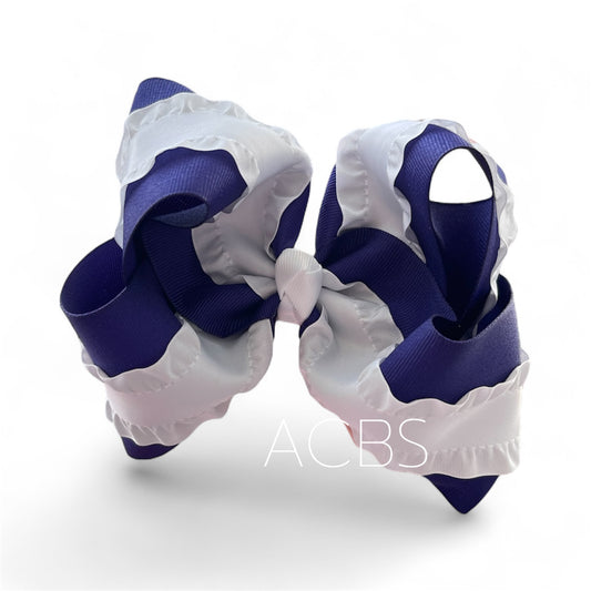 Two color twisted Boutique Bows