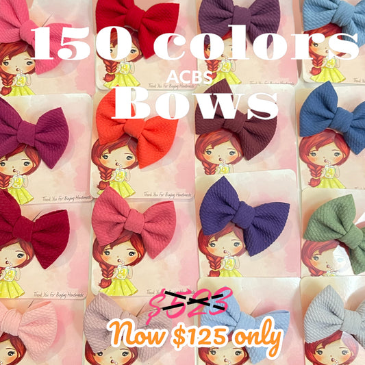 100 & 150 small single bows bundle set