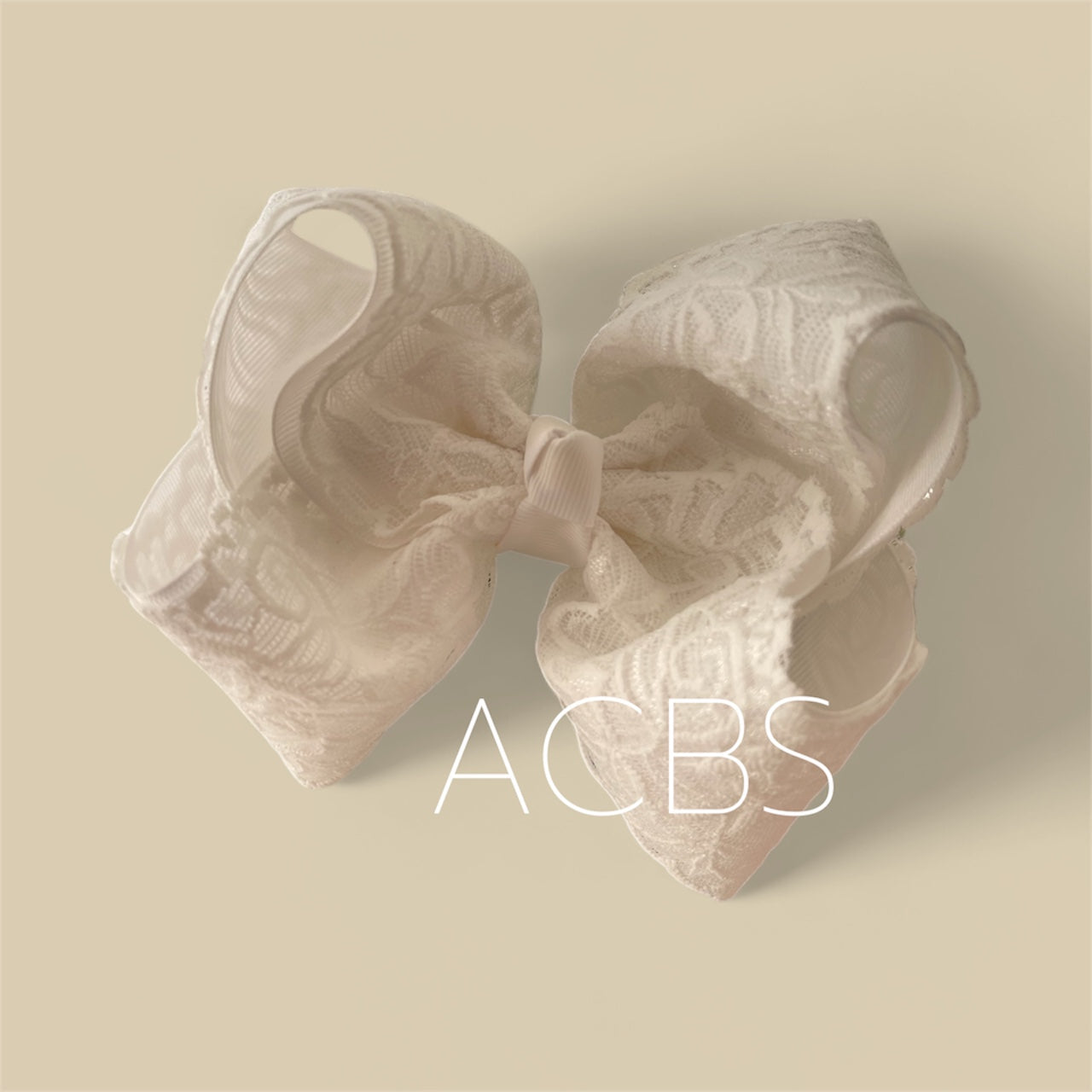 New White Lace Boutique Bows