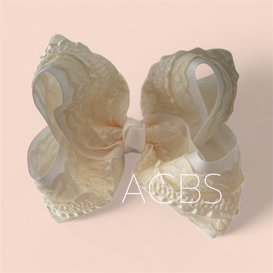 New Ivory Lace Boutique Bows