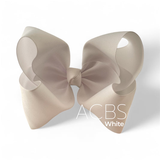 White solid  Boutique Bows