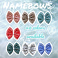 Namebows /Two tone strips/ Solid Names