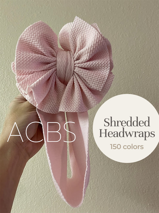 Solid Shredded Headwrap