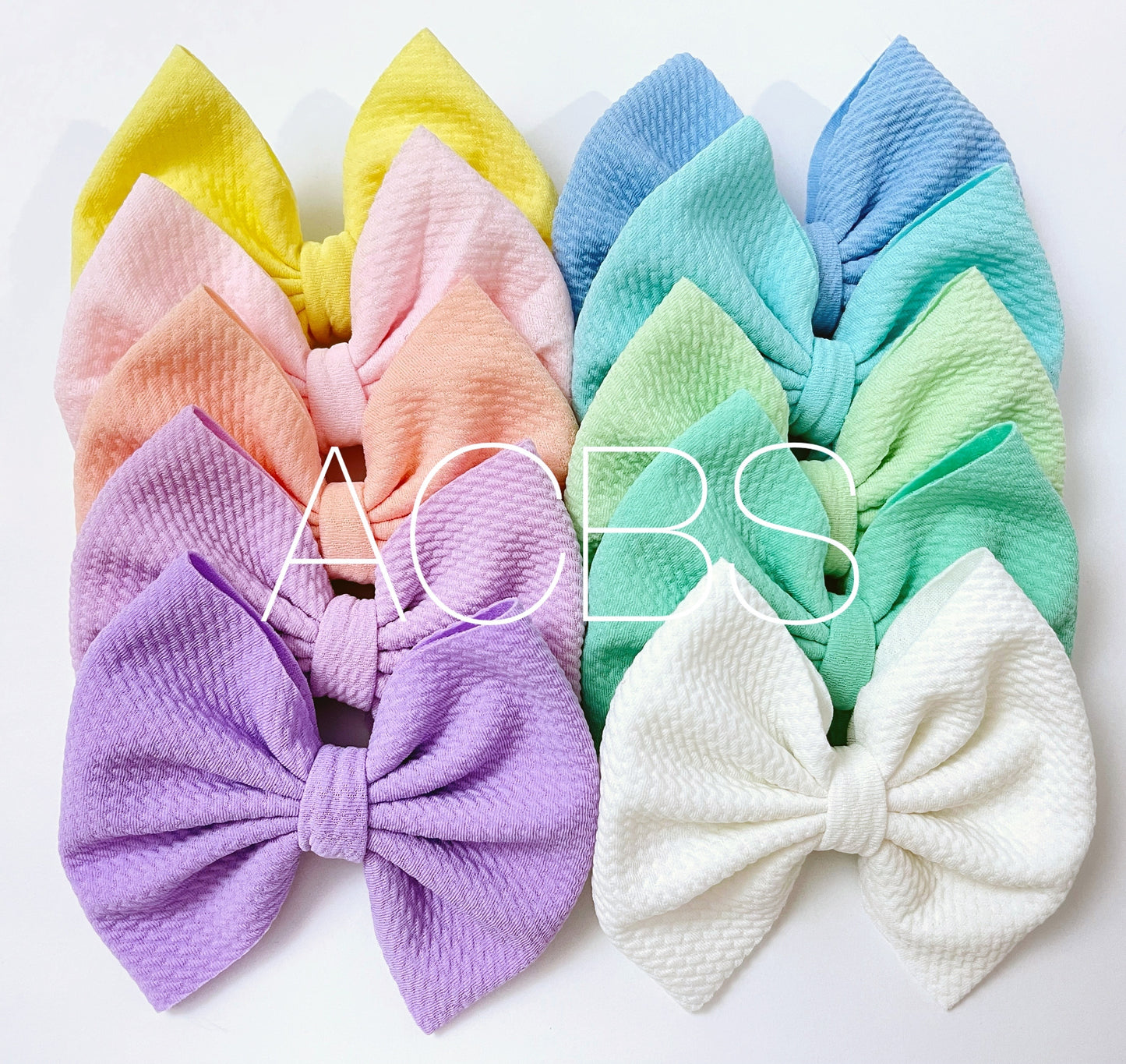 10 pcs set of Pastel Bows