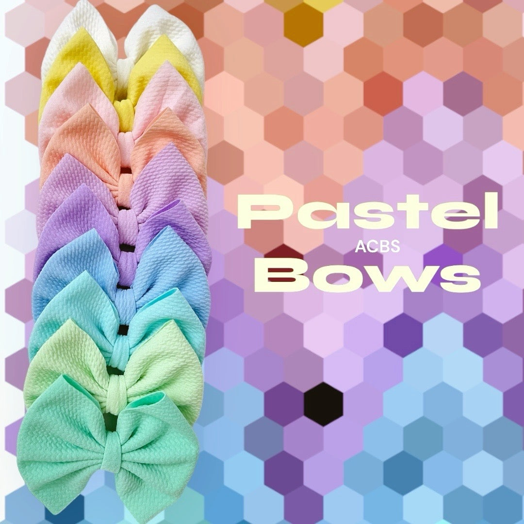 10 pcs set of Pastel Bows