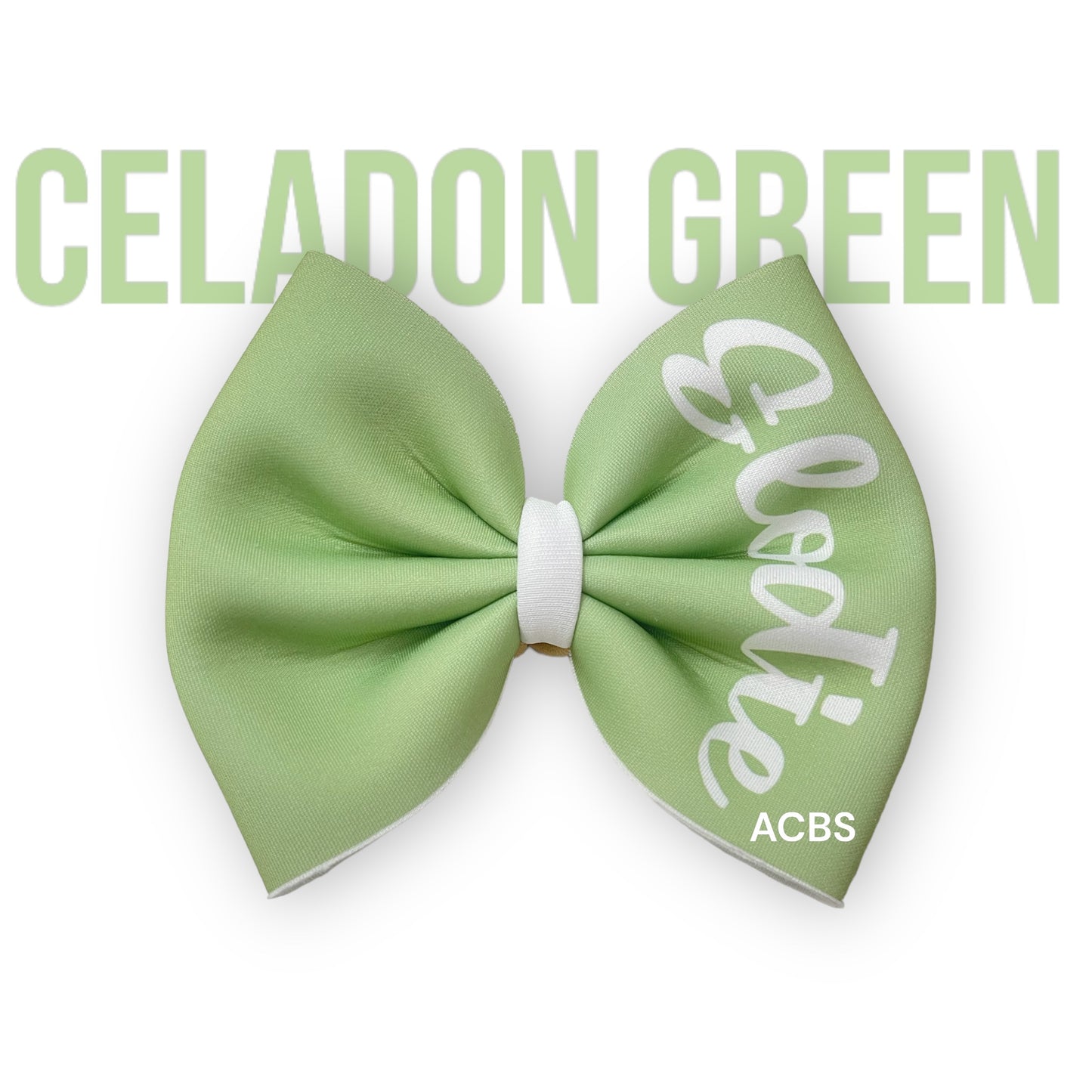 Solid Namebows / strips / Celadon Green