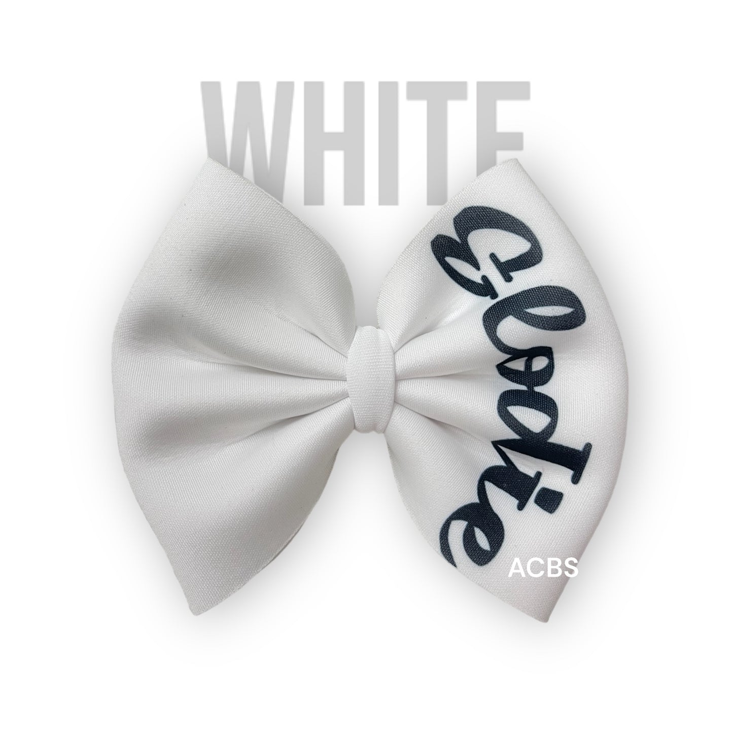 Solid Namebows / strips / White