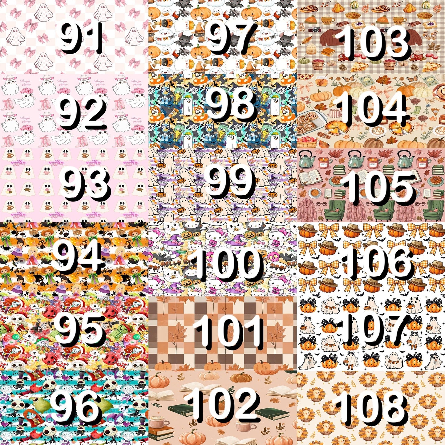 NEW!!! Fall Bows!!! (51 - 100 designs)