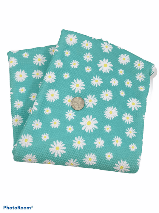 Bullet Fabric blue daisy - ACBows&Supplies