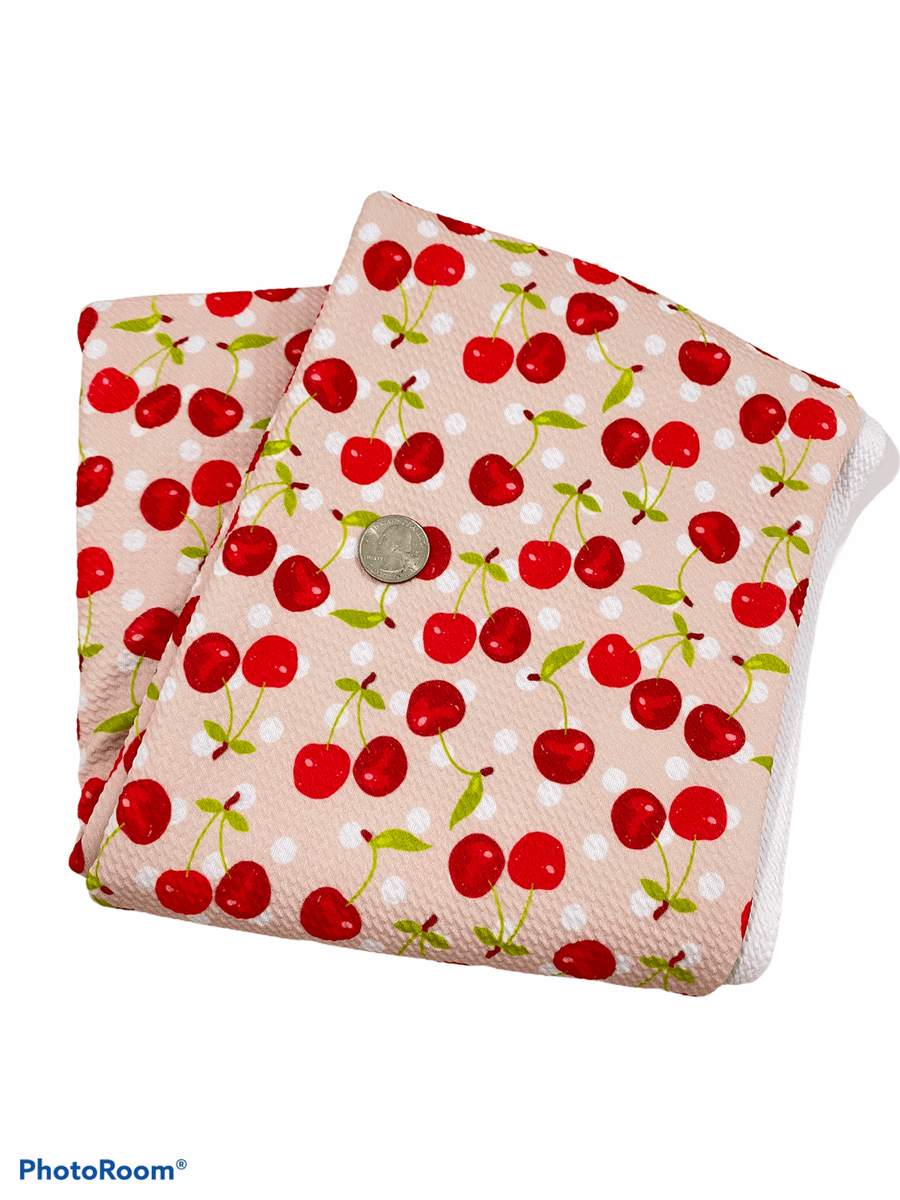 Bullet Fabric Cherries dot - ACBows&Supplies